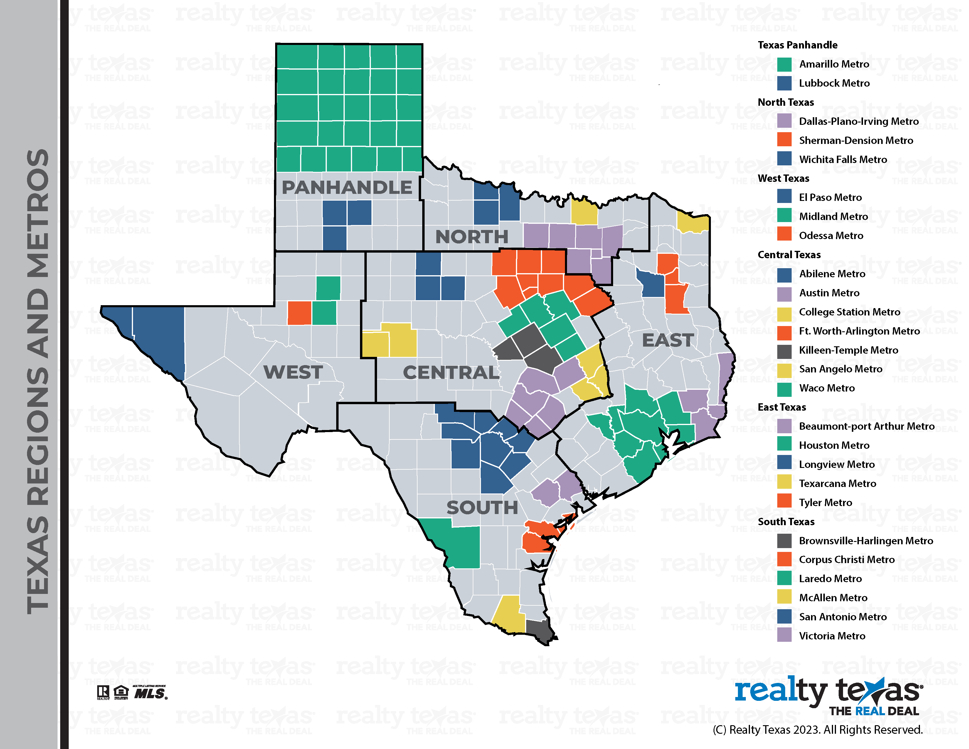 Realty Texas Region and Metros